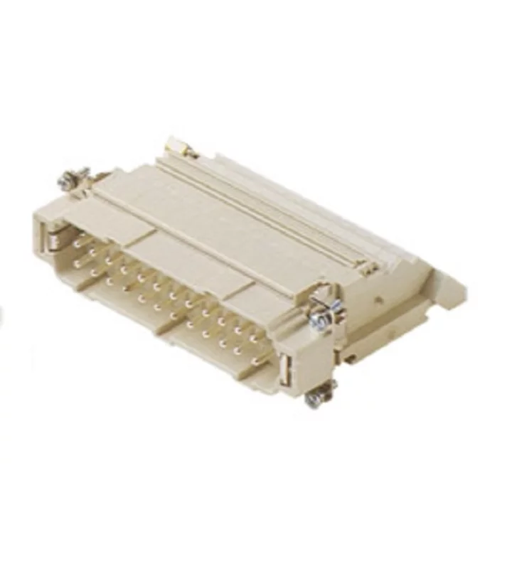 male insert, size 104.27, 24p+PE, silver, screw, 16A, 400V, right