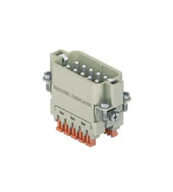 male insert, size 49.16, 10p+PE, silver, SQUICH, 16A, 250V