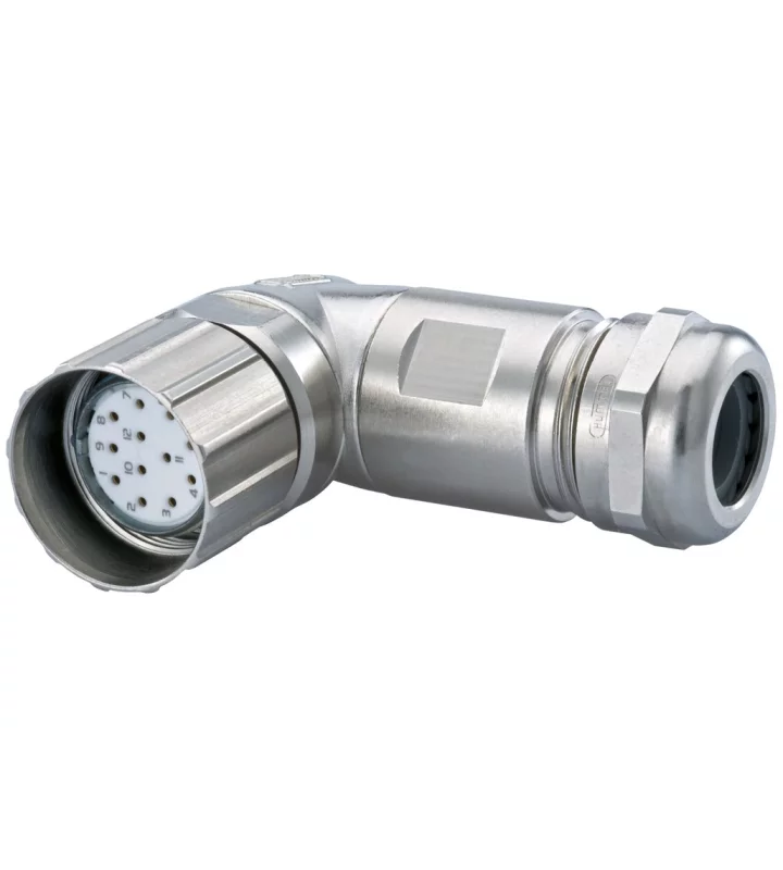 Right Angle Connector, Female Thread with positioning