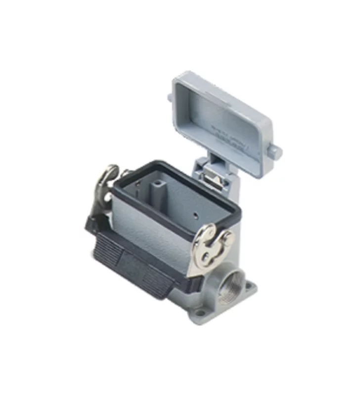 surface mounting housing, size 57.27, C-TYPE alu, 1 lever, 2xM20 side, cover metal