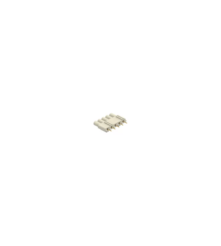 interface module, gold, 5p, plug, 7,5A, 160V, for PCB-size up to 2,4mm