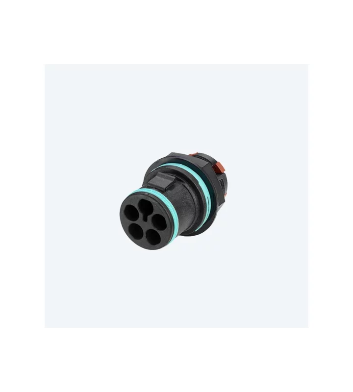 Mini plug connector panel-mouned, Screwless