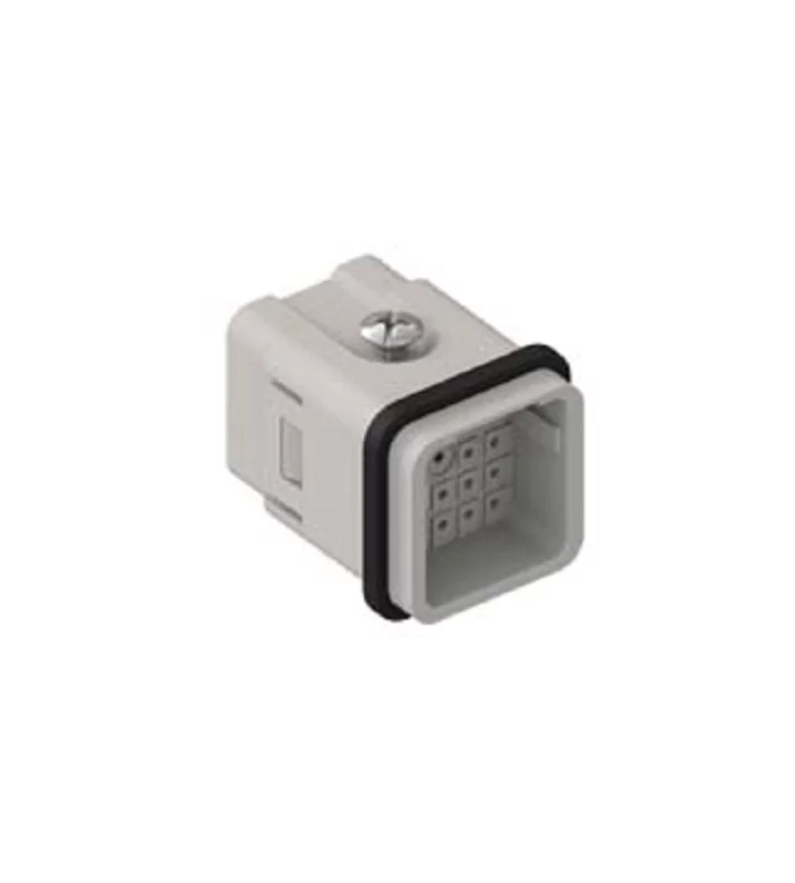 male insert, size 21.21, 21p, crimp, 6,5A, 50V ac/120V dc