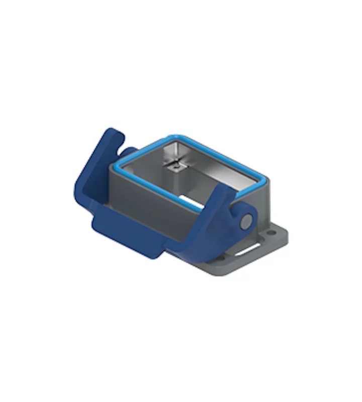 bulkhead mounting housing, size 44.27, T-TYPE /C plastic, 1 lever, PE-jumper