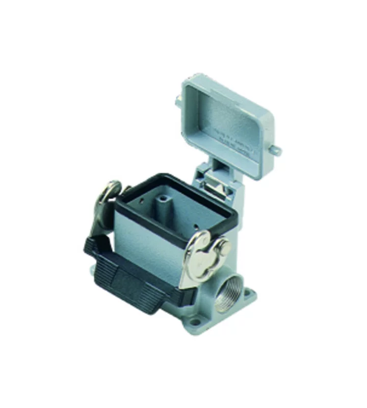 surface mounting housing, high, size 44.27, C-TYPE alu, 1 lever, 1xPG21 side, cov.