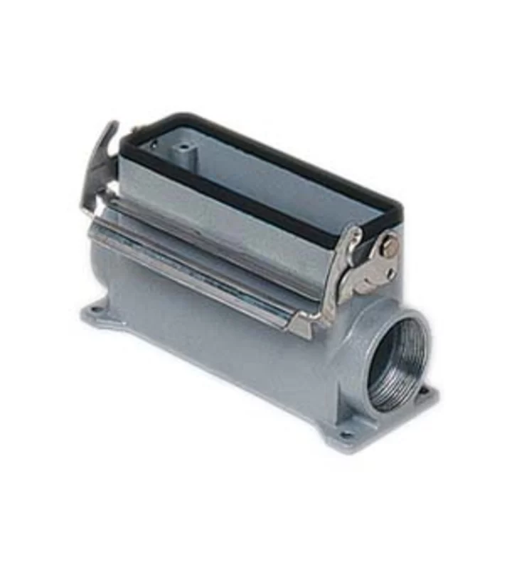 surface mounting housing, size 104.27, V-TYPE alu, 1 lever, 1xM25 side