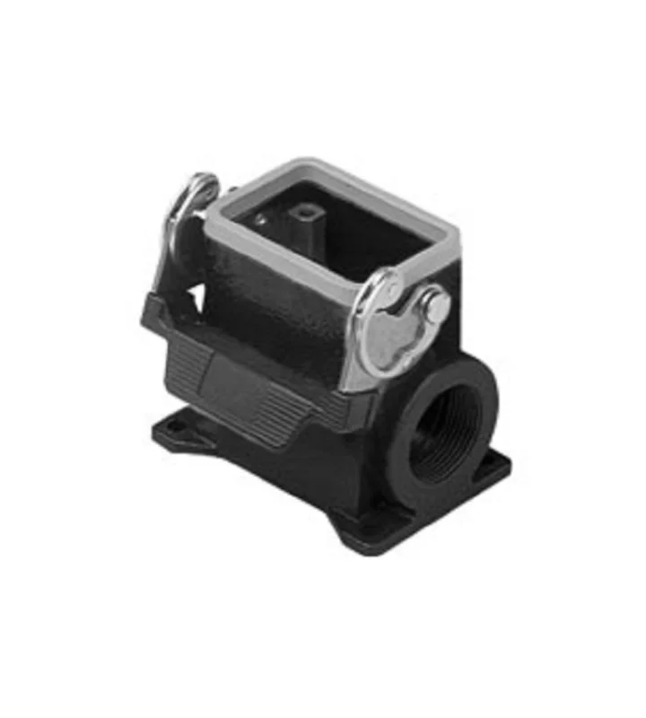 surface mounting housing, high, size 44.27, W-TYPE alu, 1 lever, 1xM32 side