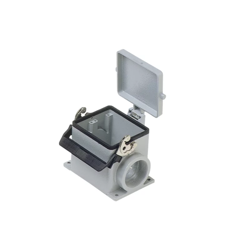 surface mounting housing, size 77.62, C-TYPE alu, 1 lever, 1xM50 side, cover metal