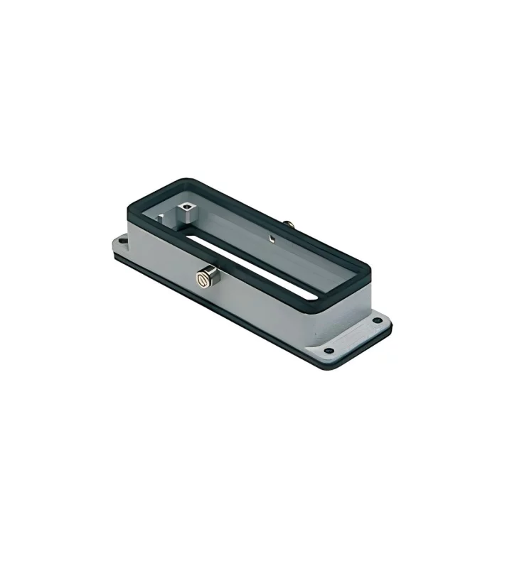 bulkhead mounting housing, size 77.27, central lever alu, 2 pegs