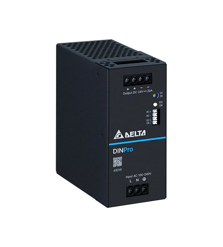 Power supply, 1Ph, 480W, DIN Rail, AC/DC, 24 Vdc, 20 A