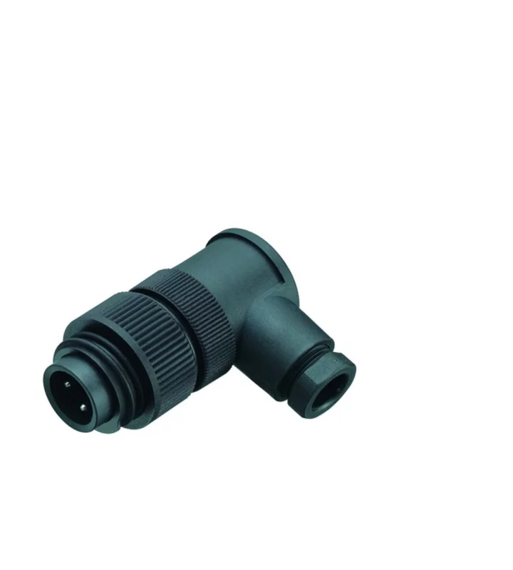 Male angled connector