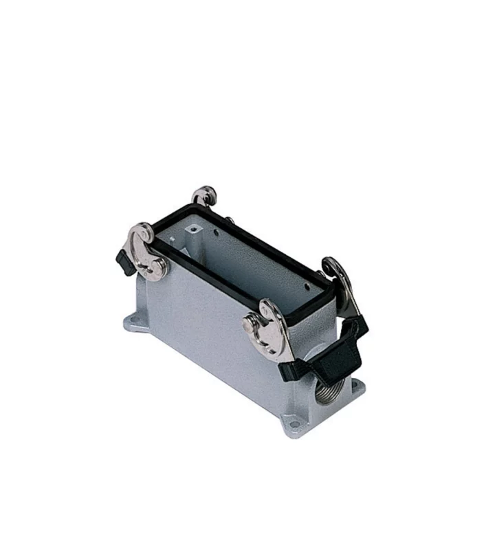 surface mounting housing, high, size 104.27, C-TYPE alu, 2 levers, 2xPG21 side