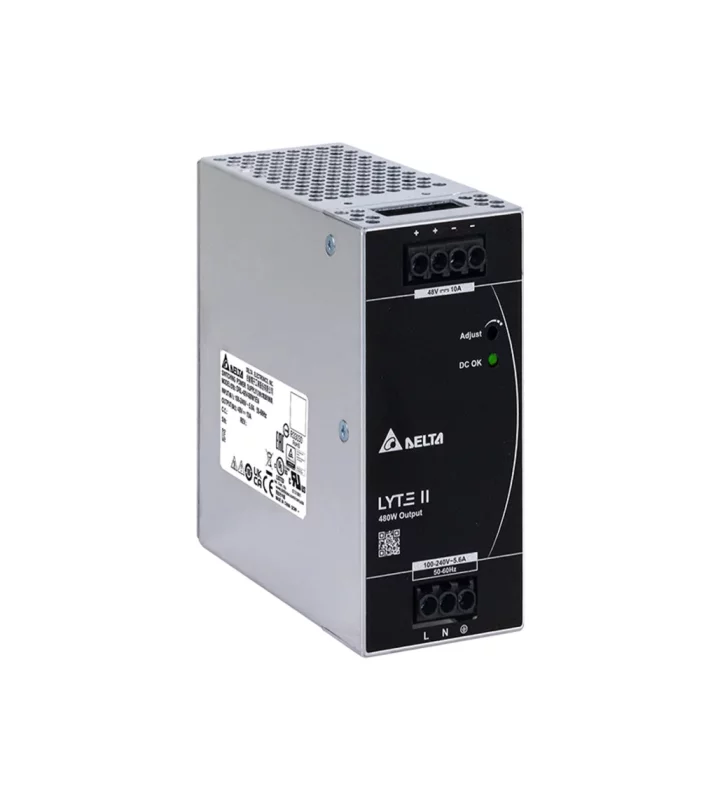 Power supply, 1Ph, 480W, DIN Rail, AC/DC, 48 Vdc, 10 A