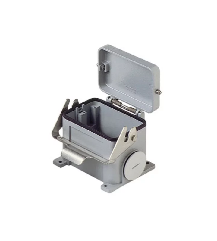 surface mounting housing, size 104.62, C-TYPE alu, 1 lever, 2xM50 side, cover metal