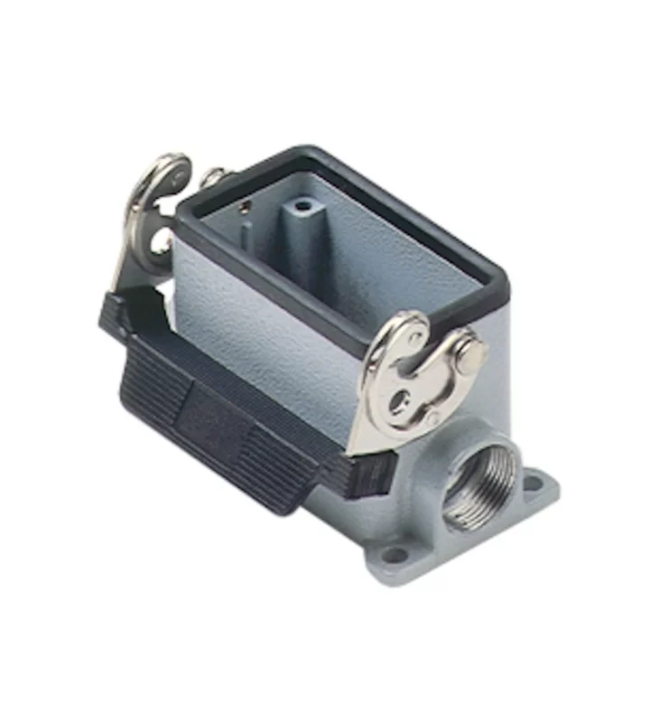 surface mounting housing, high, size 57.27, C-TYPE alu, 1 lever, 2xM40 side