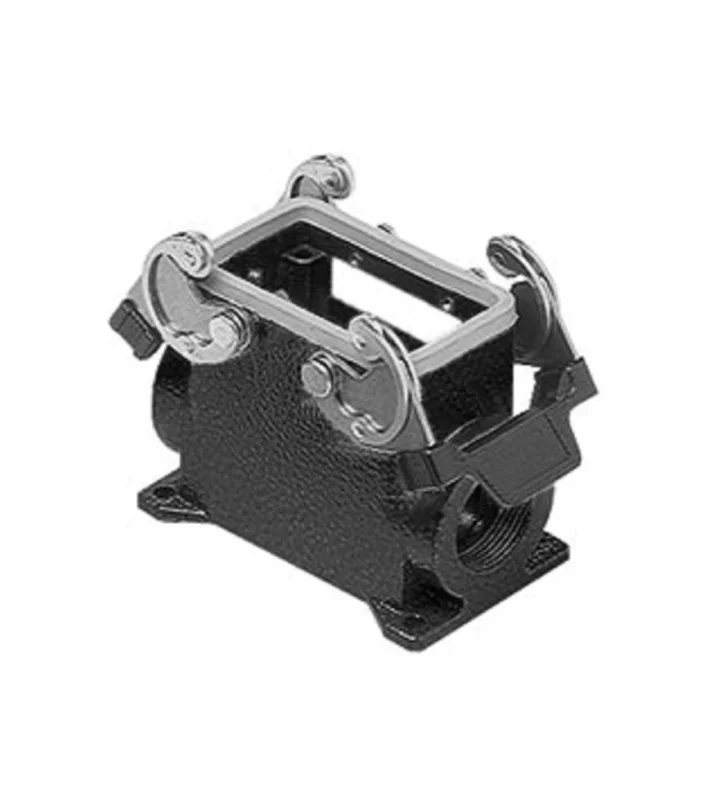 surface mounting housing, high, size 57.27, W-TYPE alu, 2 levers, 1xM32 side