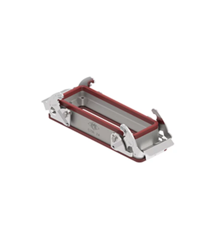 bulkhead mounting housing, size 104.27, 180 °C alu, 2 levers
