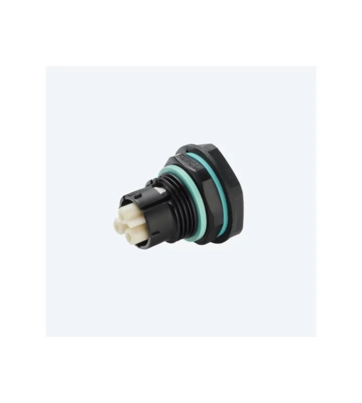 Mini socket connector panel-mounted M25