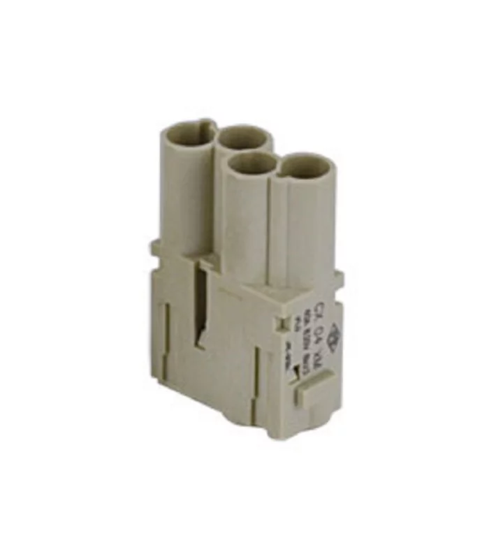 male insert, MIXO, 1MU, 4p, crimp, 40A, 830V