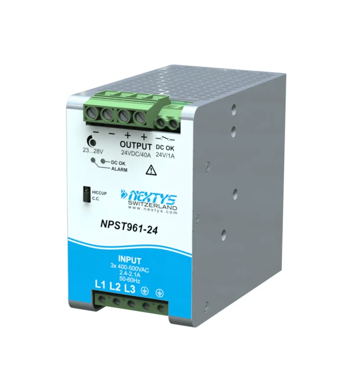 Power Supply 3Ph, 960W Din-Rail AC/DC 24 Vdc 40 A