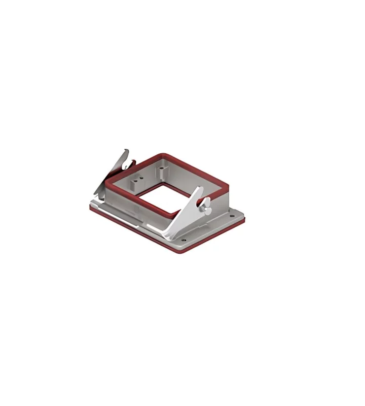 bulkhead mounting housing, size 77.62, 180 °C alu, 1 lever