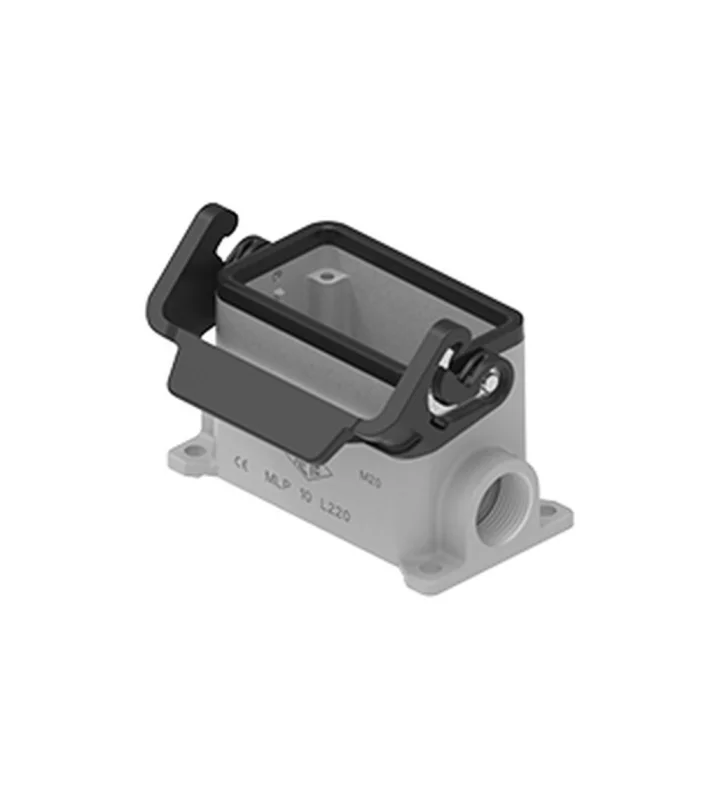 surface mounting housing, size 57.27, IL-BRID stainless steel, 1 lever, 2xM20 side
