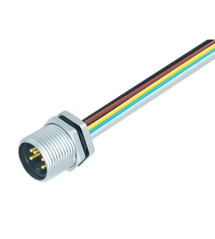 Male panel mount connector