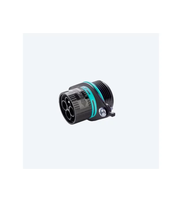 Mini plug connector panel-mounted, screw