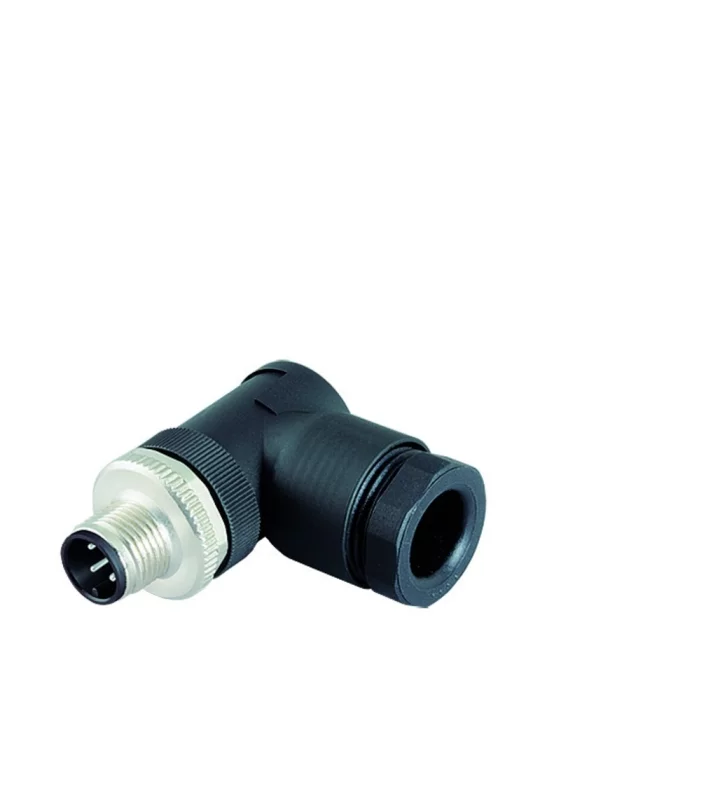 Male angled duo connector