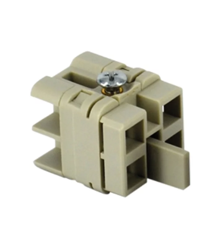 adaptor, size 21.21, 4p, for fibre optic SC-contact, male
