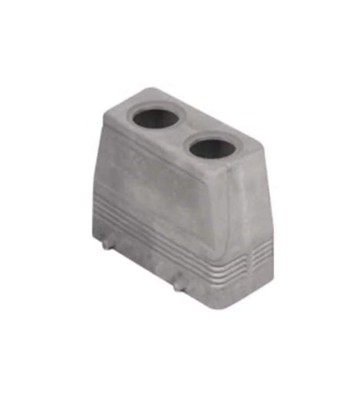 hood, high, size 57.27, EMC alu, 4 peg, 2xM20 top, without adaptor