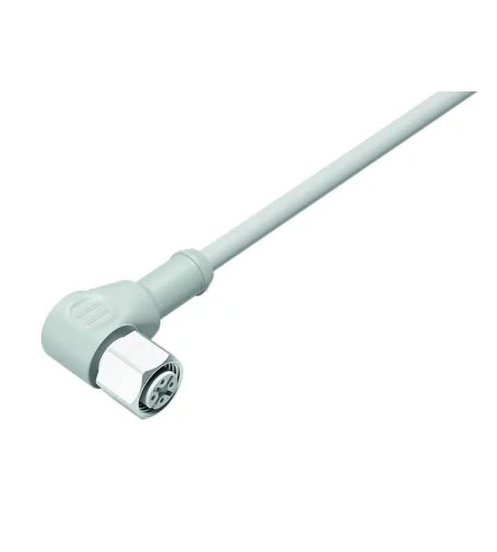 Female angled connector, moulded