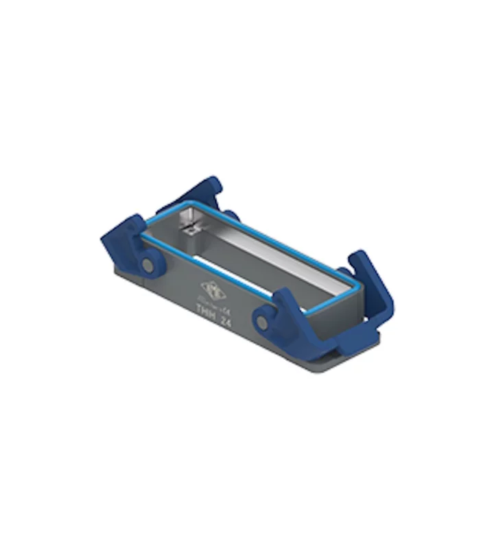 bulkhead mounting housing, size 104.27, T-TYPE /C plastic, 2 levers, PE-jumper