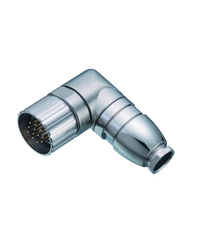 Male angled connector