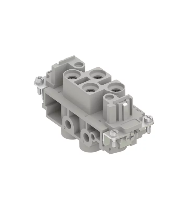 female insert, size 77.27, 4+2p+PE, screw, 80+16A, 830+400V