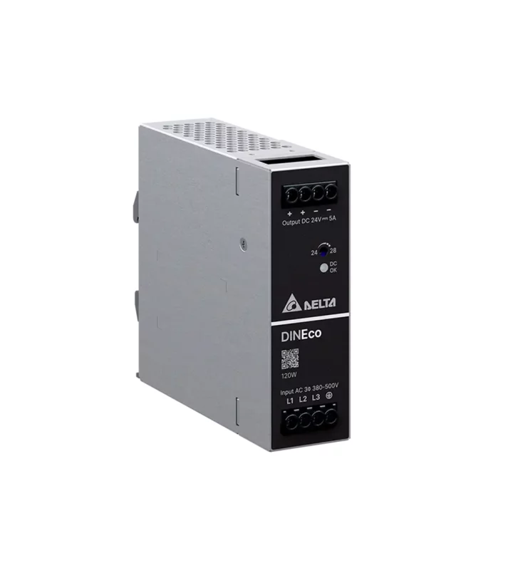 Power supply, 2,3Ph, 120W, DIN Rail, AC/DC, 48 Vdc, 2,5 A