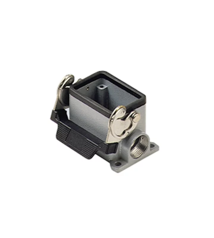 surface mounting housing, high, size 44.27, C-TYPE alu, 1 lever, 2xM25 side