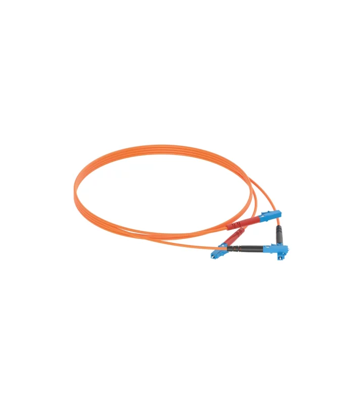 duplex patch cord, orange, 10 m cable, for multi-mode fibre