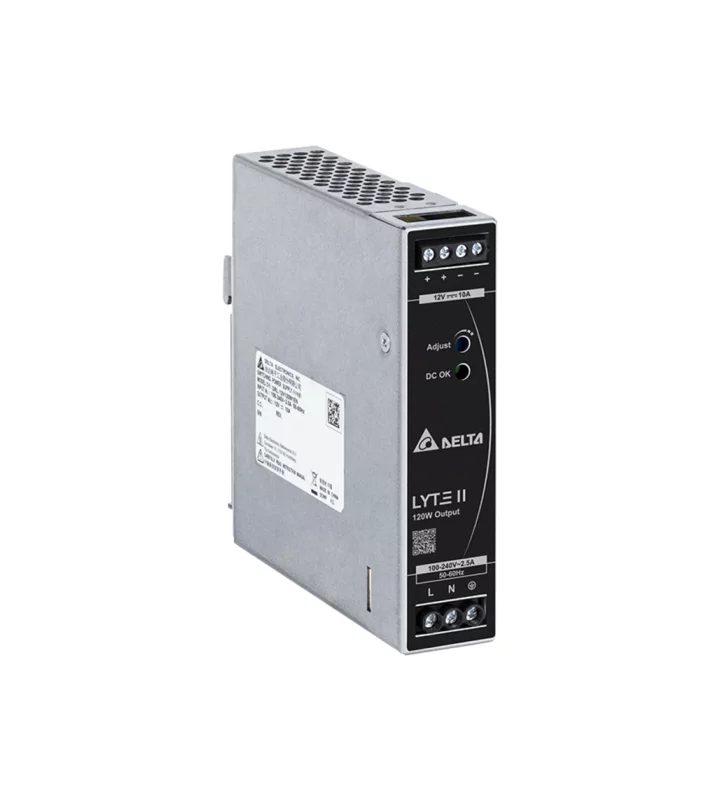 Power supply, 1Ph, 120W, DIN Rail, AC/DC, 12 Vdc, 10 A