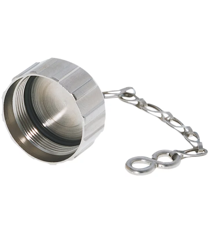 Brass protective cap with chain