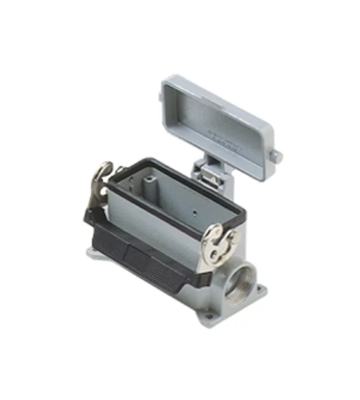 surface mounting housing, size 77.27, C-TYPE alu, 1 lever, 1xM25 side, cover metal