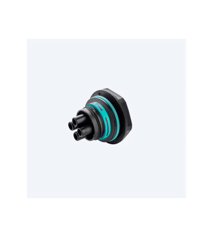 Mini socket connector panel-mounted, screw