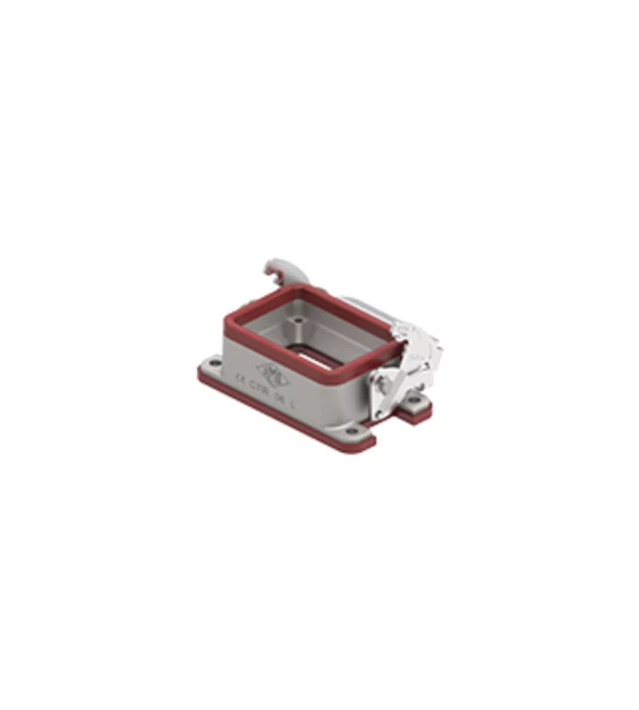 bulkhead mounting housing, size 44.27, 180 °C alu, 1 lever