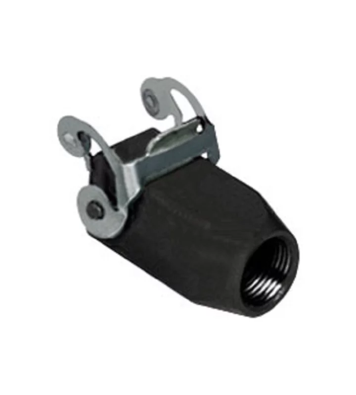 hood, size 21.21, W-TYPE alu, 1 lever stainless steel, 1xM20 top