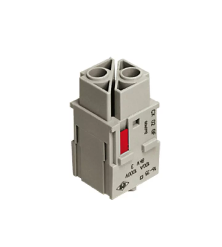 female insert, MIXO, 2MU, 2p, crimp, 100A, 1000V, no.1-2