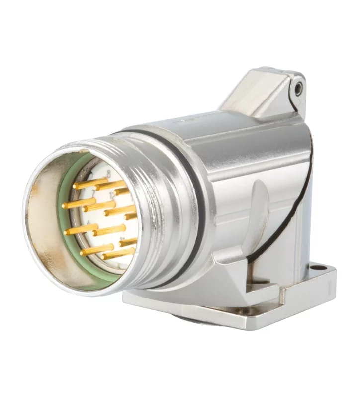 Right Angle Panel Connector, Male Thread