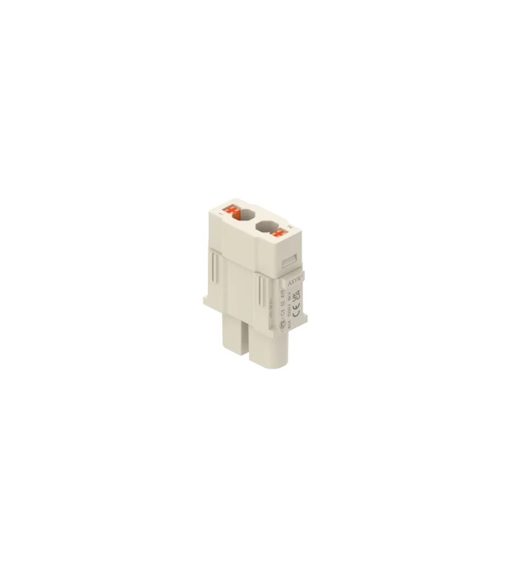 female insert, MIXO, 1MU, 2p,  AXYR® push-in connection, 40A, 1000V