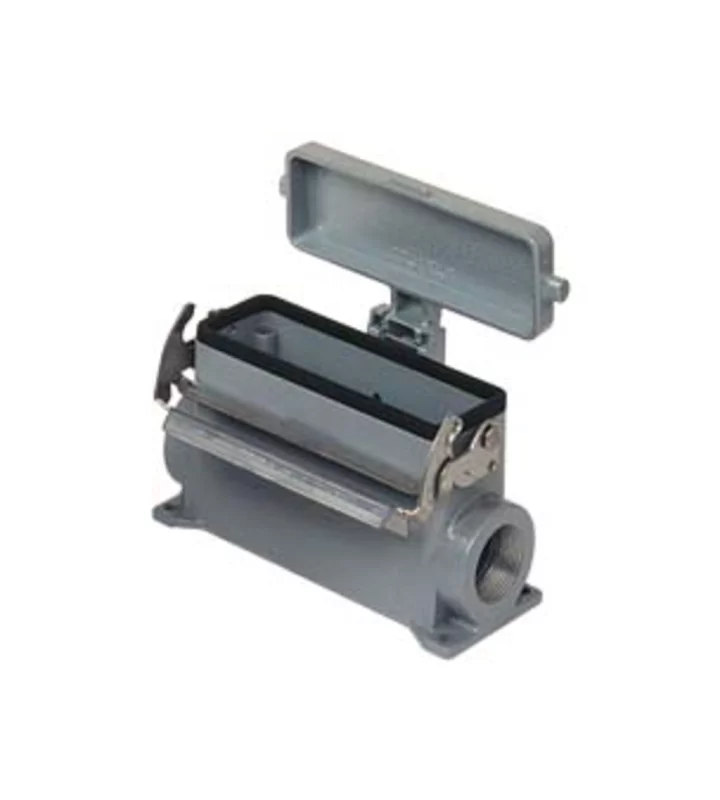 surface mounting housing, high, size 104.27, V-TYPE alu, 1 lever, 1xPG29 side, cov.