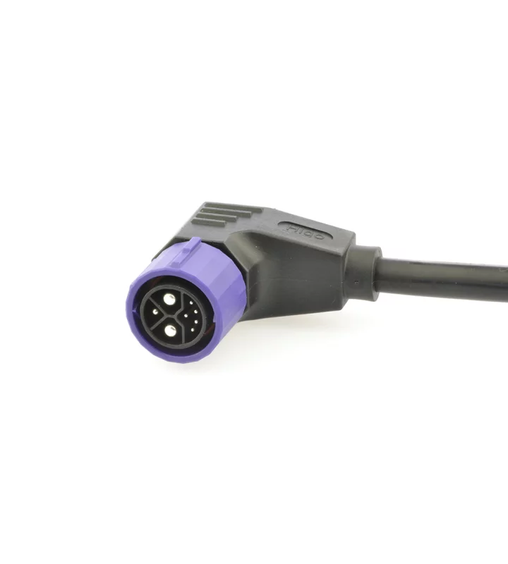 Male angled plug connector