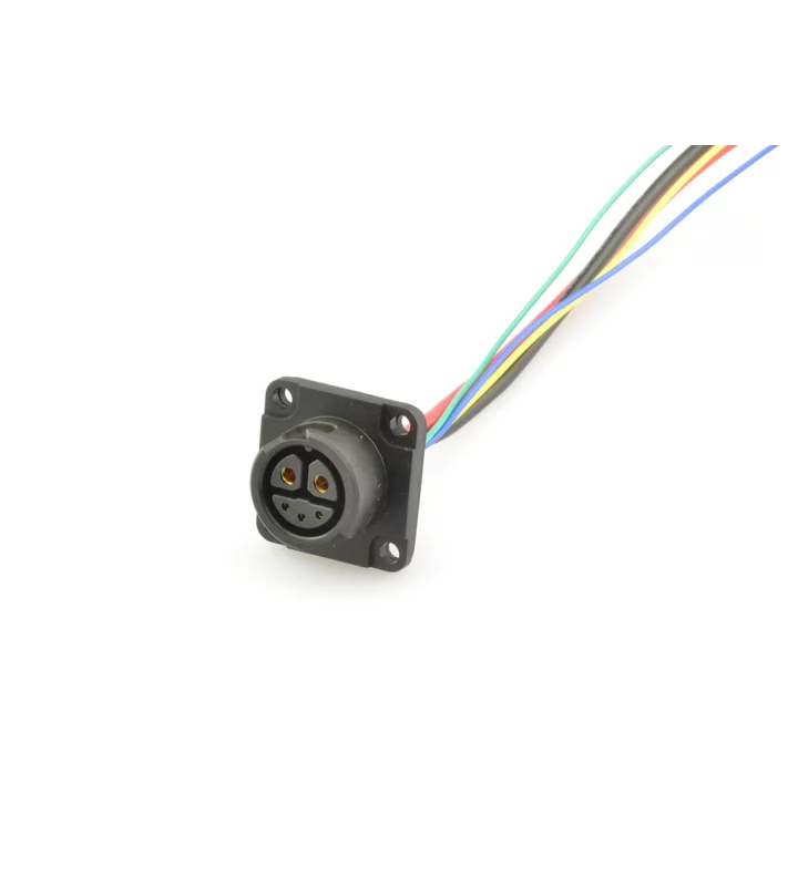 Female panel mount connector